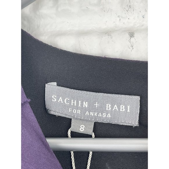 New Sachin + Babi x Ankasa Purple Warhol  Dress sz 8 - Picture 3 of 6